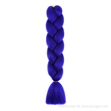 Wholesale 24'' Ombre Yaki Jumbo Braids Pre-stretched Crochet Synthetic Afro Braiding Hair Extensions Expression Braiding Hair